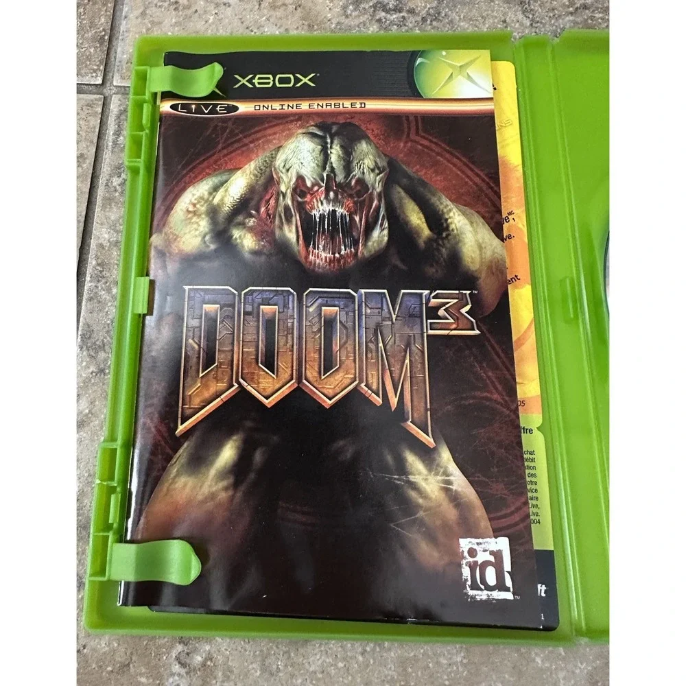 DOOM 3 ORIGINAL Microsoft Xbox Complete W/ Manual